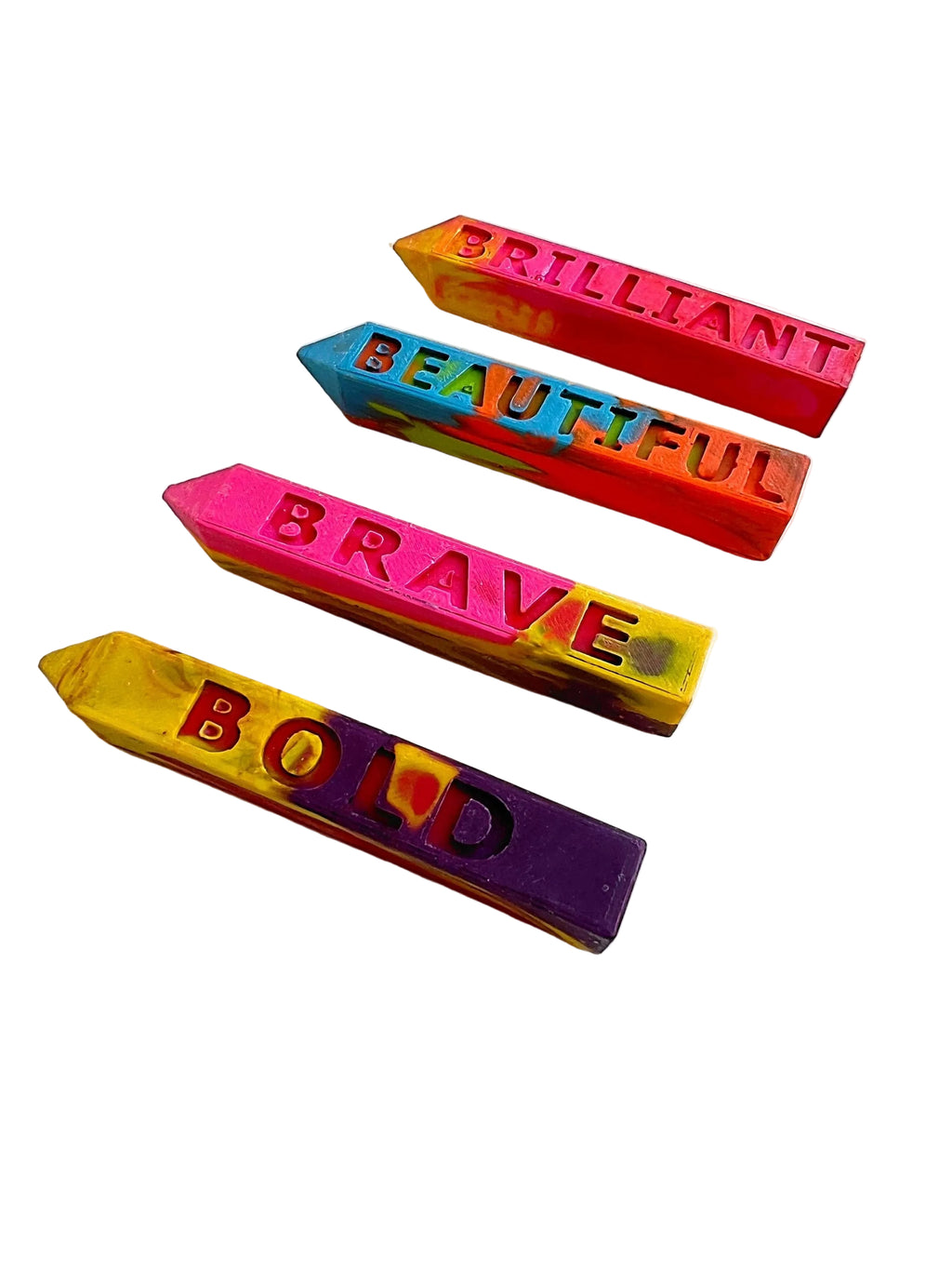 Multicolored Affirmation Crayons