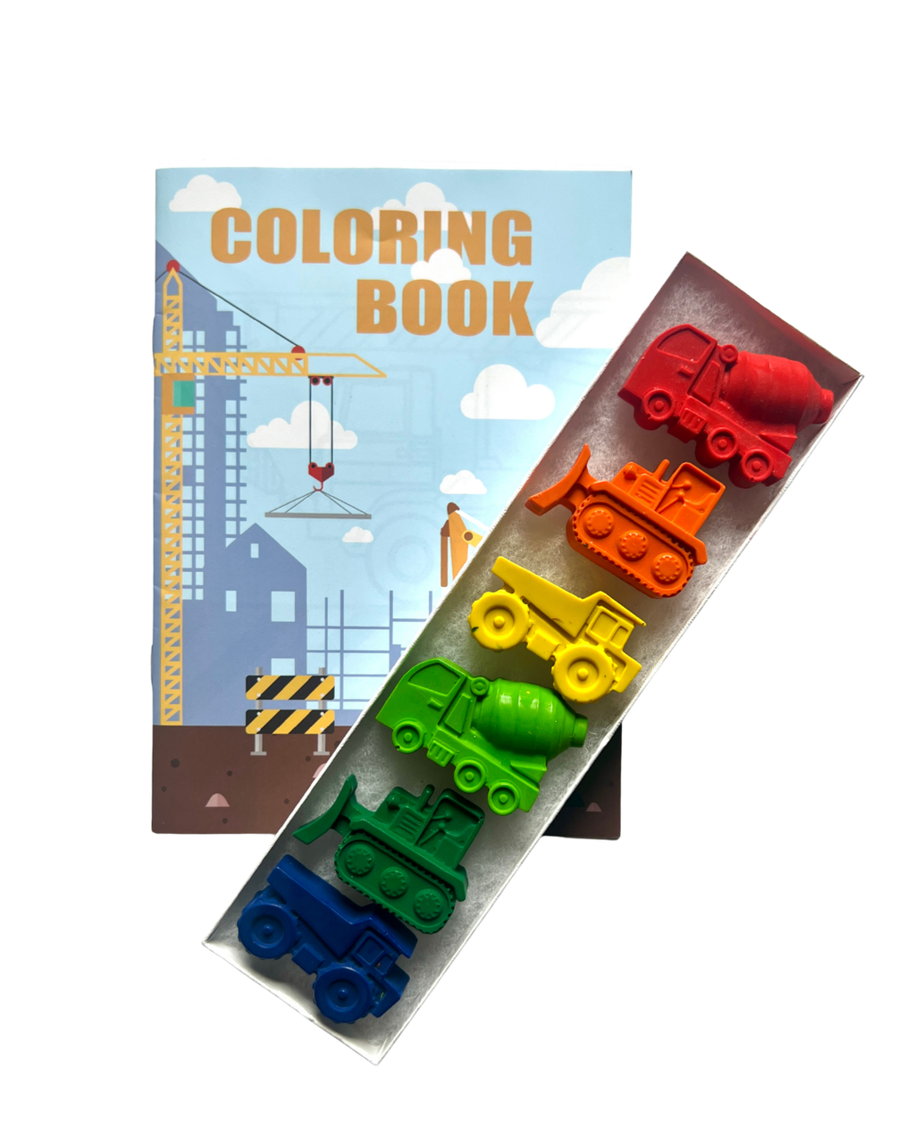 Construction Truck Crayon Set