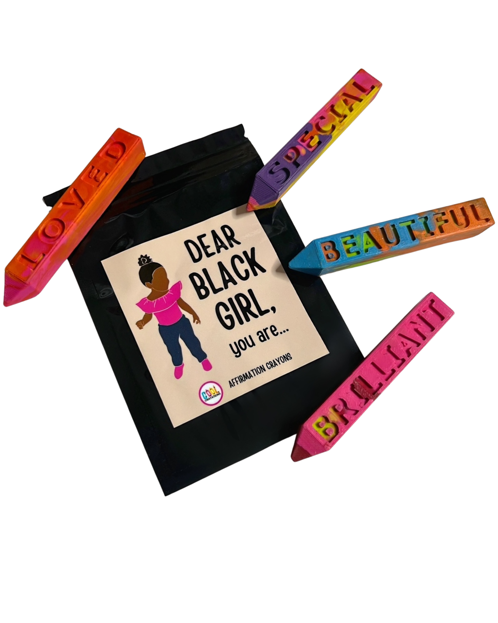 Dear Black Girl Affirmation Crayons