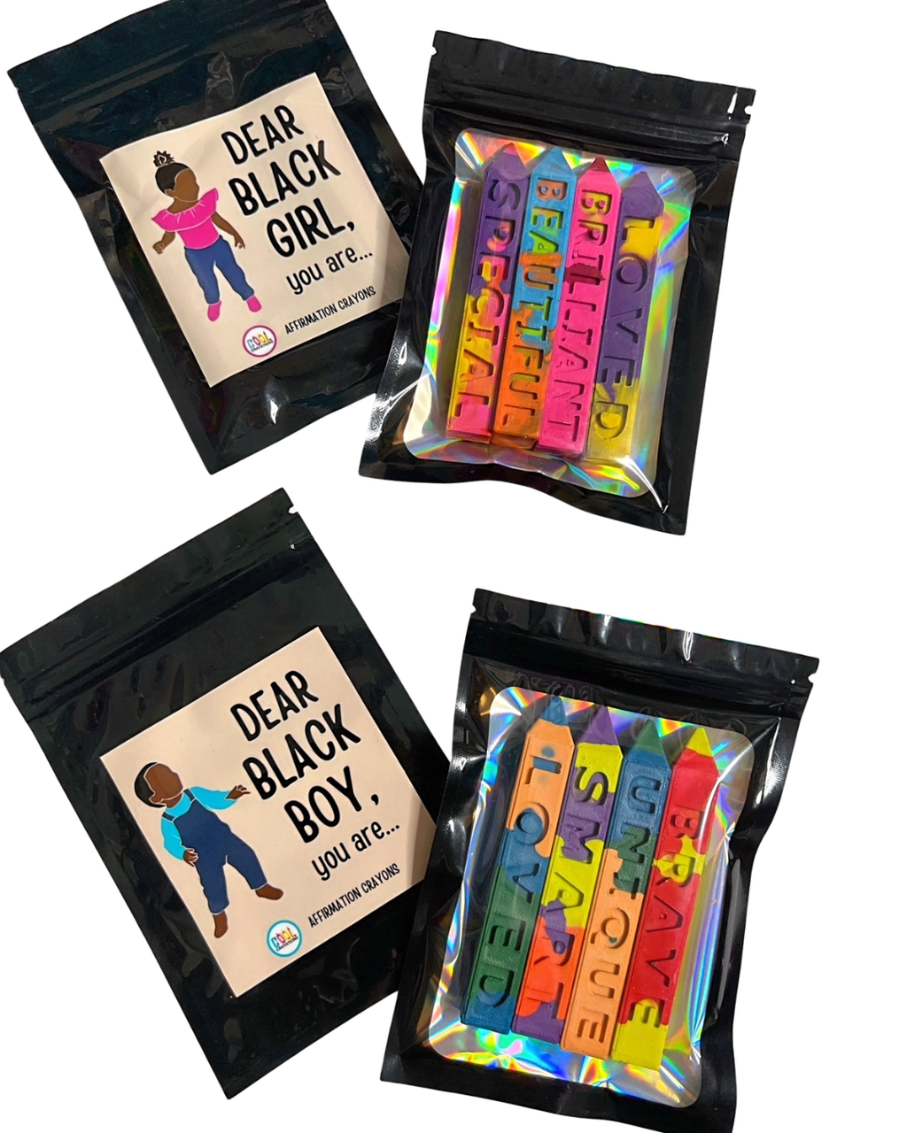Dear Black Girl Affirmation Crayons