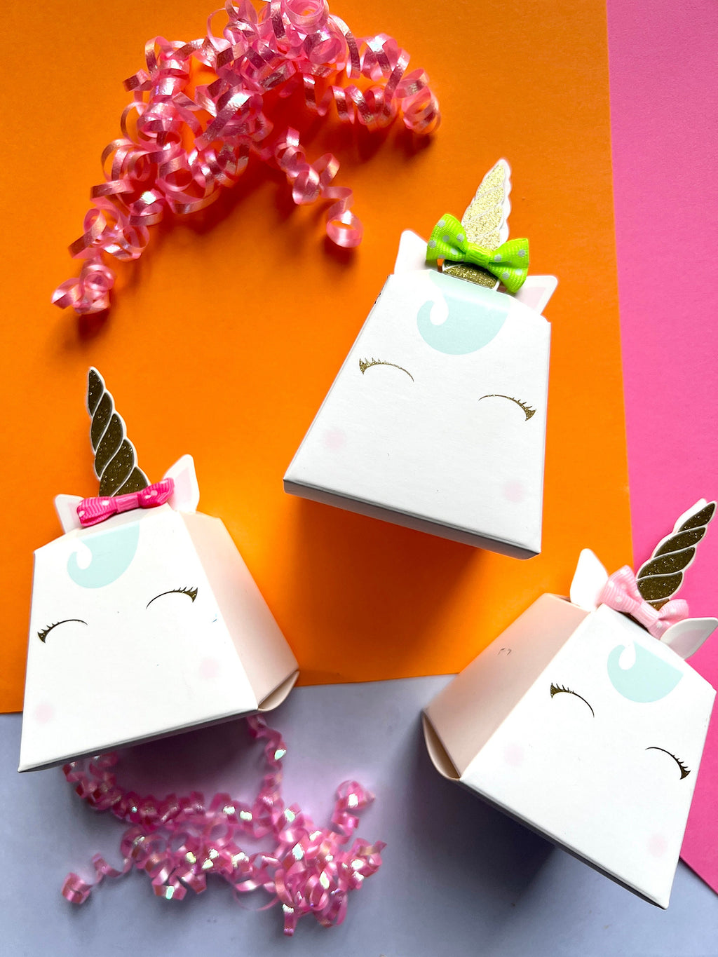 Unicorn Crayon Party Favor Boxes (Set of 5+)