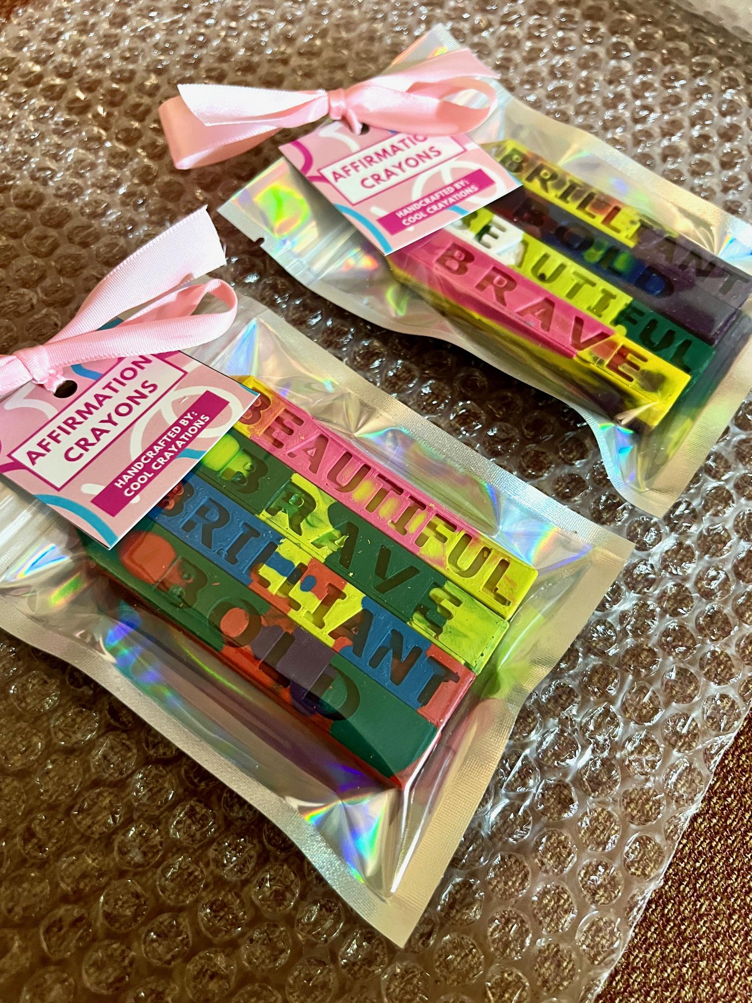 Multicolored Affirmation Crayons