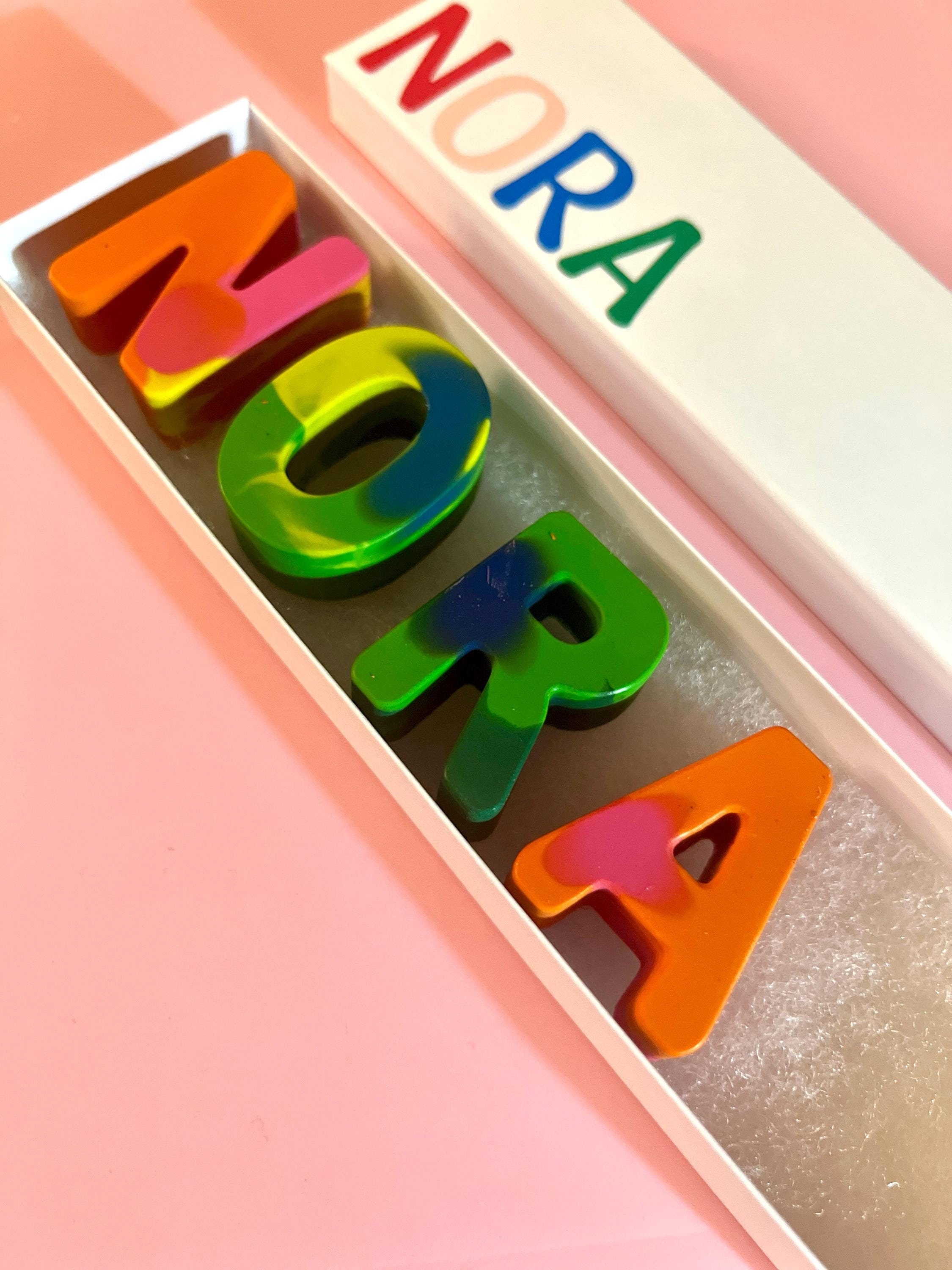 Personalized Name Crayons for Girls (Multicolored)