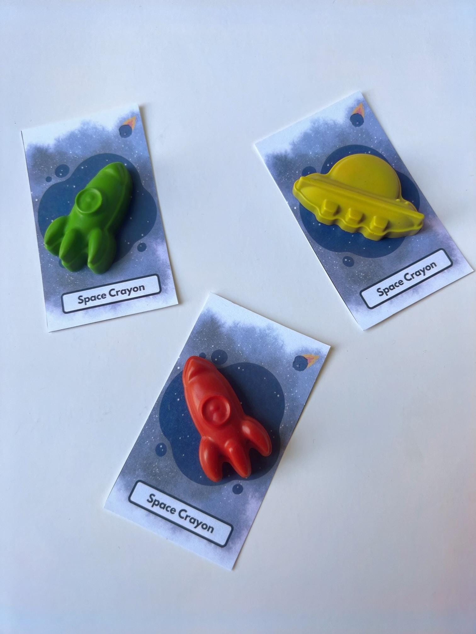 Space Crayon Party Favor Boxes (Set of 5+)