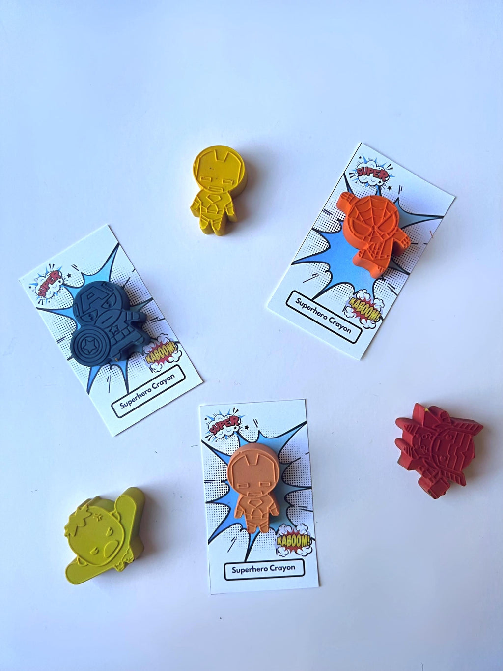 Superhero Crayon Party Favor Boxes (Set of 5+)
