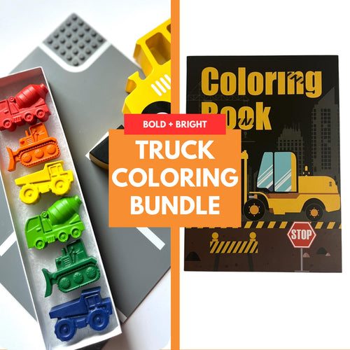 Construction Truck Crayon Set