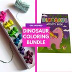 Girl Dinosaur Crayon Set